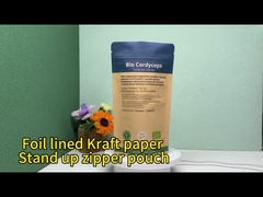 Sacoche en papier kraft avec fermeture à glissière