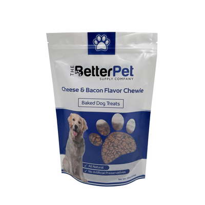 acheter 16 oz de plastique recyclable chien traite personnalisé sacs de nourriture pour chiens avec fermeture à glissière et fenêtre online manufacture