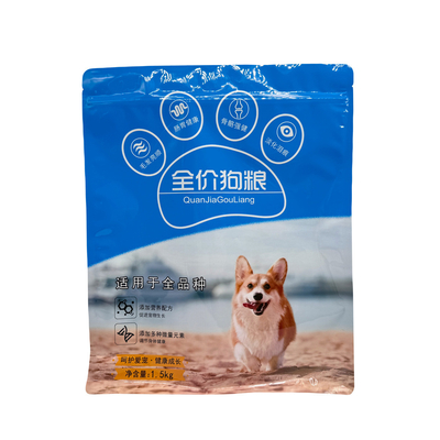 acheter 1.5kg Petits sacs d'emballage de nourriture pour animaux de compagnie adultes avec fermeture à glissière online manufacture