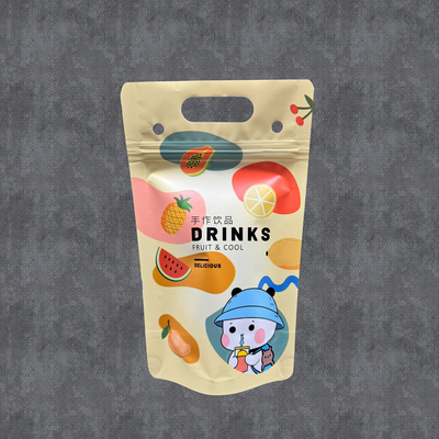 acheter 500 ml Custom Design Summer Iced Cold Drink Pouch Bags with Stand Up Bottom Zipper and Hanging Holes for Birthday Party Les sacs à eau glacée pour les fêtes de fin d'année online manufacture