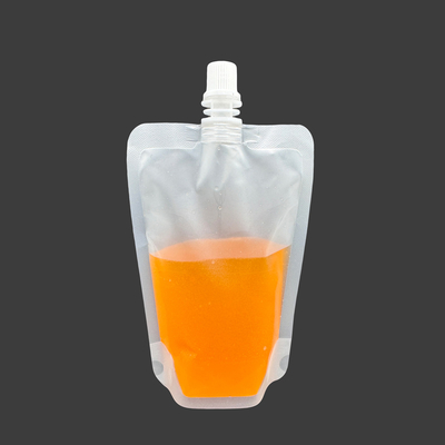 acheter Plastique Matte Transparent Stand Up BPA Free Sacs à sachet de sortie pour le café au jus de lait online manufacture