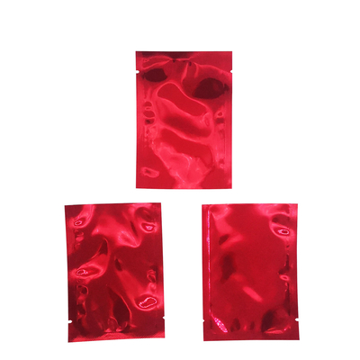 acheter 7x10cm Foil d'aluminium Mylar métallique rouge brillant ouverts à l'envers Sacs étanches pour les aliments, les feuilles de thé, les accessoires Emballage online manufacture