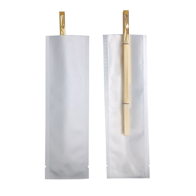 acheter Longue face avant Matte Clear Back Feuille d'aluminium métallique argentée stratifiée sous vide Sac Mylar étanche avec encoche déchirante online manufacture