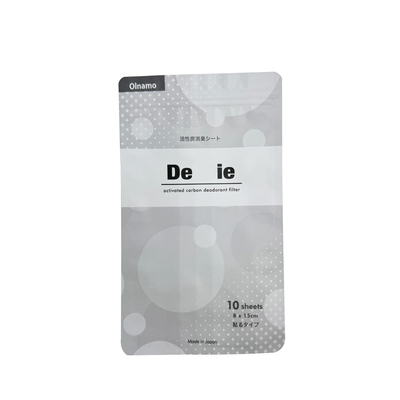 acheter Foil d'aluminium gris mat stratifié 3 côtés étanché Flat pouch avec fermeture à glissière online manufacture