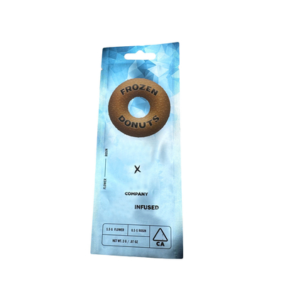 acheter Matte métallique brillant 2 G Mylar 3 côtés sac de joint avec trou suspendu Logo personnalisé online manufacture