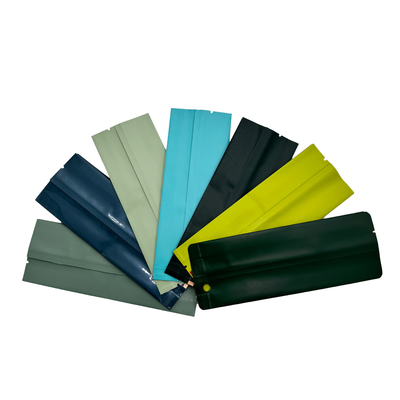 acheter Couleur verte Air étanche à la chaleur étanche à la chaleur Side Gusset Poches avec aluminium foil liner pour l'emballage de la nourriture de la feuille de thé en vrac online manufacture