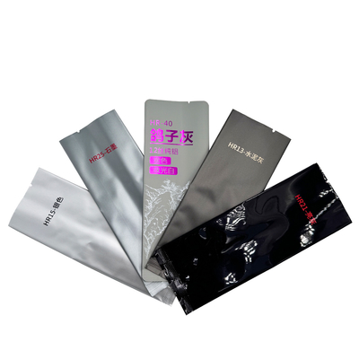 acheter Couleur gris argentée coussin d'emballage latéral étanche à l'air étanche à la lumière métallique Mylar arrière scellant sacs d'emballage de thé vert online manufacture