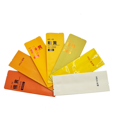 acheter Couleur jaune résistant à l'odorat étanche à l'air Matte Mylar Retour chauffable étanche à la chaleur Side Gusset Pouch Aluminium pour le thé online manufacture