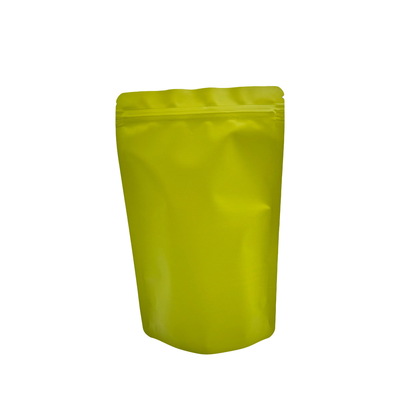 acheter Foil revêtu Matte Green Stand Up Pouch avec fermeture à glissière pour les grains de café online manufacture
