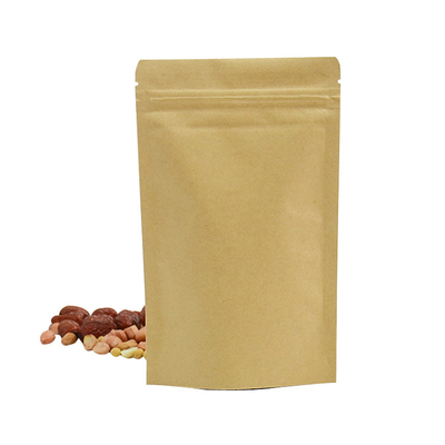 acheter Sacs de papier kraft biodégradables avec fermeture à glissière ré-fermable pour collations online manufacture