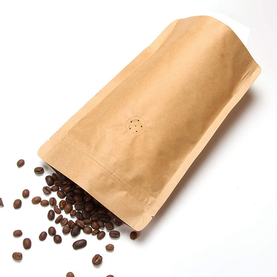 acheter Papeterie Kraft en feuille d'aluminium stratifiée Sacs à café debout avec vanne pour une fraîcheur prolongée online manufacture
