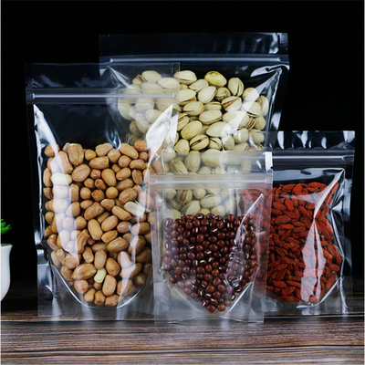 acheter Sacs en plastique ré-fermées transparents avec fermeture à glissière et encastrés pour les bonbons, les collations, les fruits secs, les emballages alimentaires online manufacture