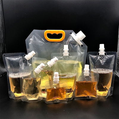 Sacs en plastique de qualité alimentaire avec bec pour contenir des boissons et des liquides