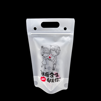 Sacs de boissons pour adultes Alcool, jus, smoothie Emballage avec fermeture à glissière