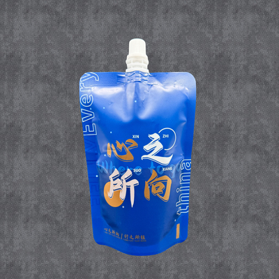 8 oz de sacs à bouteille imprimés personnalisés à l' épreuve des fuites pour boissons