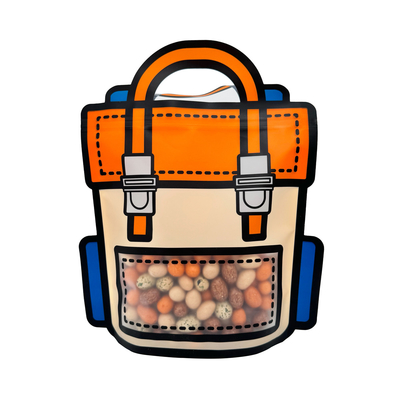 Sac à dos en plastique avec fenêtre transparente pour le stockage