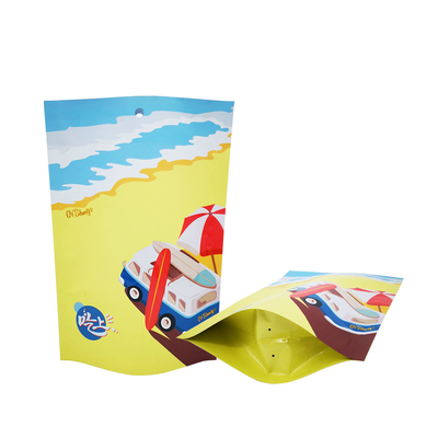 Emballage extérieur flexible en feuille de papier UV tache personnalisée imprimée Poches debout pour poulet, bœuf, viande et emballage alimentaire