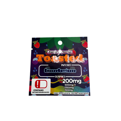 L'huile UV à motif brillant à tache plate mate 1 grammes Sacs Mylar personnalisés avec trou suspendu MOPP//VMPET//PE