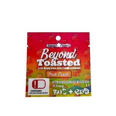 En bas, point ouvert, imprimé en feuille UV brillante, recouvert de plaque plat 1g, Mylar personnalisé avec trou suspendu pour les biscuits à base d'herbe