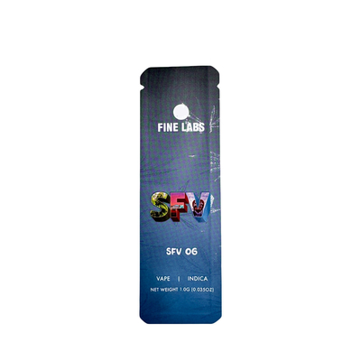 Couche personnalisée 1.0G en feuille d'aluminium plat stratifiée Sac Mylar personnalisé avec encoche déchirante pour l'emballage