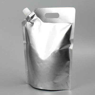 Sac à main personnalisable haut en papier d'aluminium Stand Up pouch avec bec et couvercle pour les boissons liquides emballage